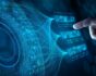 ai computing cybersecurity hand on screen