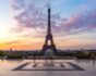 Eiffel tower seen from Trocadero at sunrise, source: Shutterstock