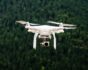 drone above forest