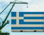 port crane lifting greek container, export visualization, source: Shutterstock