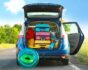 car loaded with luggage