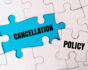 Policy cancellation puzzle concept, source: Shutterstock