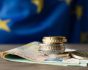 EU flag and euros