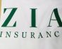 Zia Insurance, logo on fabric