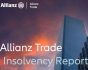 Allianz Trade, Insolvency Report conver with scyscrapper and red sky