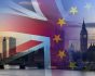 Brexit, flags and London sunset view, source: Shutterstock