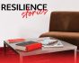 Interamerican, Resilience Stories vidcast cover, with armchair and table