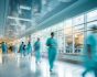 Doctors running in hospital
